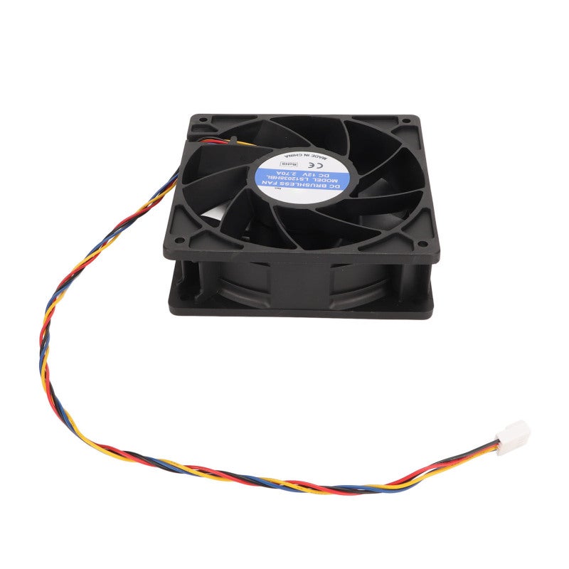 Cooling Fan 120x120x38 Mm High Contour Fan Blades - High Speed 6000 Rpm PWM Control 4pin FG Fan for Computer PC Cases Camera Servers - Image 3