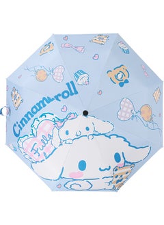 Kawaii Cinnamoroll Auto Open Close Umbrella Girls and Boys Cute Animals UV Protective Umbrella Shade Umbrella Cartoon Lightweight Folding Travel Umbrella