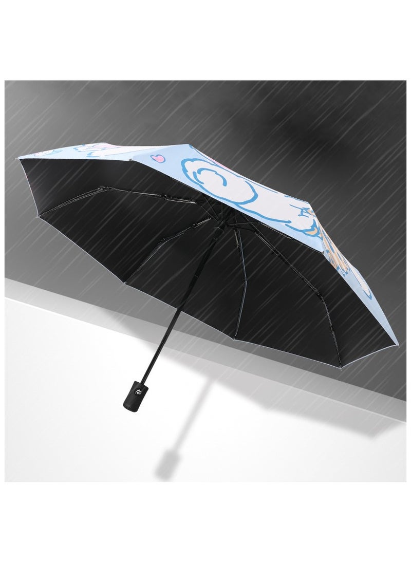 General - Kawaii Cinnamoroll Auto Open Close Umbrella Girls and Boys Cute Animals UV Protective Umbrella Shade Umbrella Cartoon Lightweight Folding Travel Umbrella - Image 1