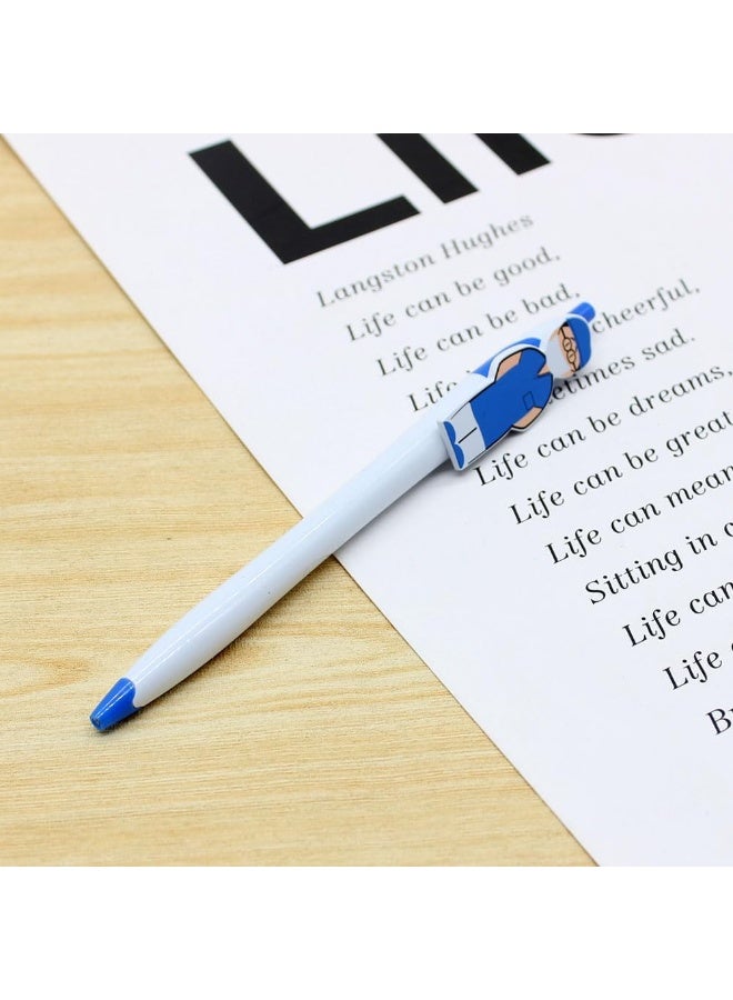 fantasize Blue Cute Nurse Pens for Appreciation, Inspiration, and Humor - Novelty Ball Point Pens for Nursing School, Graduation, Medical Assistant, Healthcare - 18pcs - Image 3