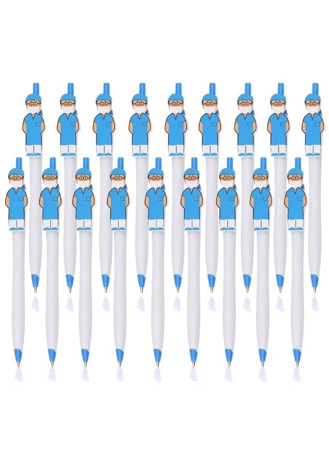 fantasize Blue Cute Nurse Pens for Appreciation, Inspiration, and Humor - Novelty Ball Point Pens for Nursing School, Graduation, Medical Assistant, Healthcare - 18pcs - Image 1