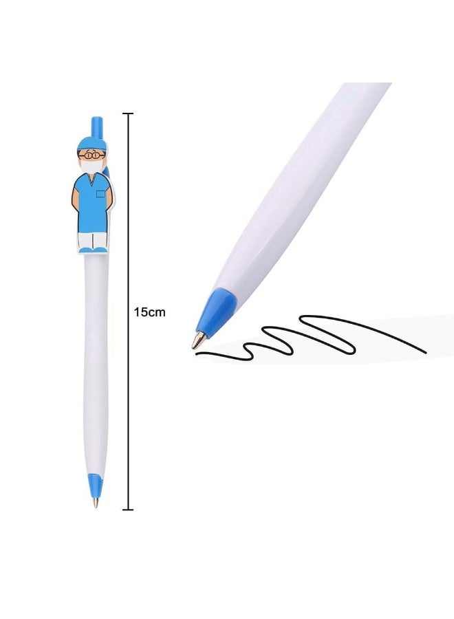 fantasize Blue Cute Nurse Pens for Appreciation, Inspiration, and Humor - Novelty Ball Point Pens for Nursing School, Graduation, Medical Assistant, Healthcare - 18pcs - Image 2