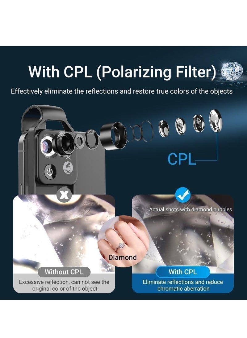 General Nanozoom 200x Magnification for iPhone Nanozoom Microscope Phone Lens High-Tech Clip-On Lens (White)  - Image 3