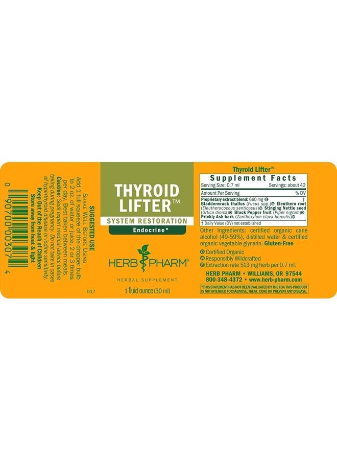 HERB PHARM Thyroid Lifter Liquid Herbal Formula for Endocrine System Support - 1 Ounce - Image 2