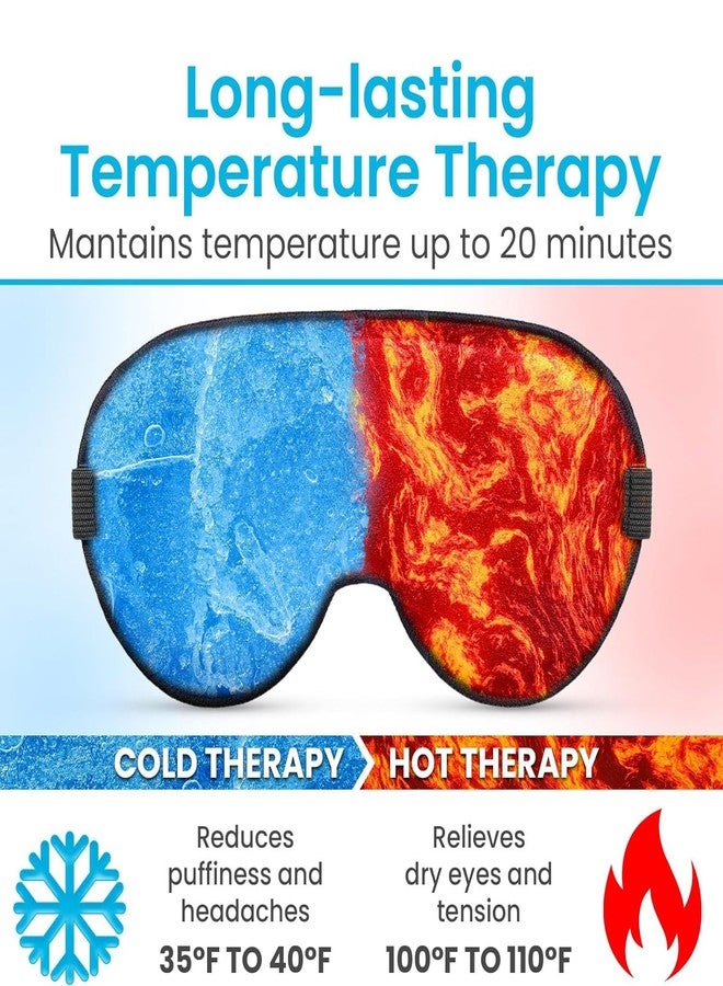 AJICA Aqua Ice Face & Eye Cooling Gel Pad and Aloe Vera Gel Mask Ice Pack for Face and Eye Patches Remove Dark Circles, Fatigue Cool Eyes Patch Pads Eye Care | Facial Skin Refresh Face Mask for Hot & Cold Therapy (Blue Eye Cooling Pad, Pack of 1) - Image 5