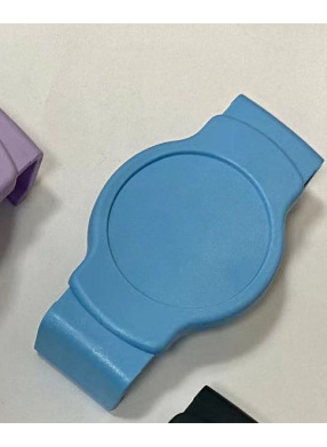 Bubble Sliding Removable Sliding Mobile Phone Back Clip Buckle Airbag Bracket Sliding Clip Base Vertical Screen-Color:Blue Base - Image 1