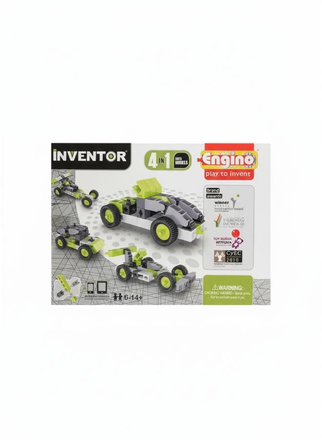 Inventor Engino Play To Invent 4-In-1 Cars Models - Image 1