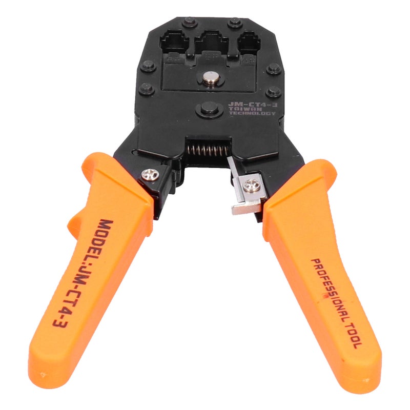 Network Cable Crimping Tool with Electrophoresis Surface Wire Cutter for 4P/6P/8P JMCT43 - Image 5
