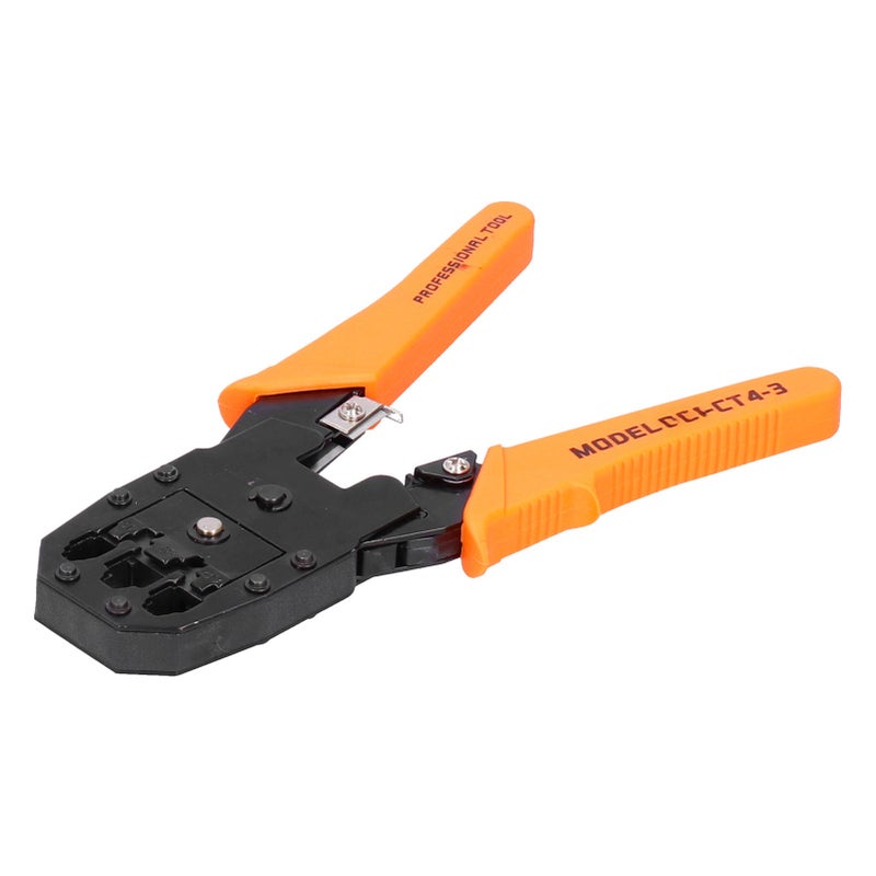 Network Cable Crimping Tool with Electrophoresis Surface Wire Cutter for 4P/6P/8P JMCT43 - Image 1