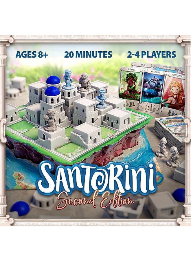 Roxley Santorini: Second Edition - an Elegant, Accessible Strategy Game Based in Greek Mythology | Ages 8+ | Plays in 20 Minutes - Image 2