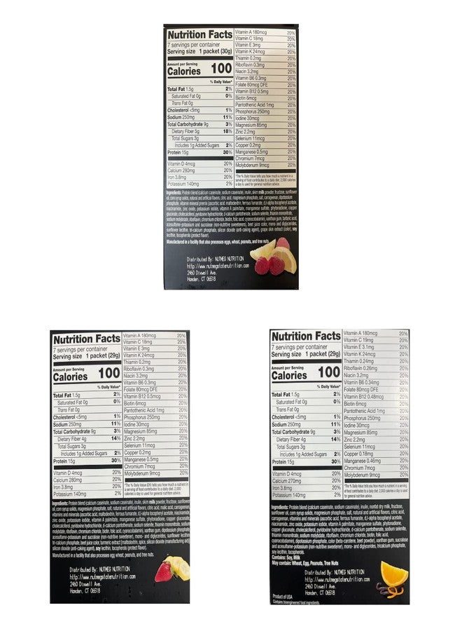 PROTIFIT - High Protein Pudding & Shake Mix 3 Pack, Fruit Bundle: Lemon Raspberry, Strawberry Banana, Orange Creamsicle, Meal Replacement, 7 Servings Per Box, (3 Pack) - Image 2