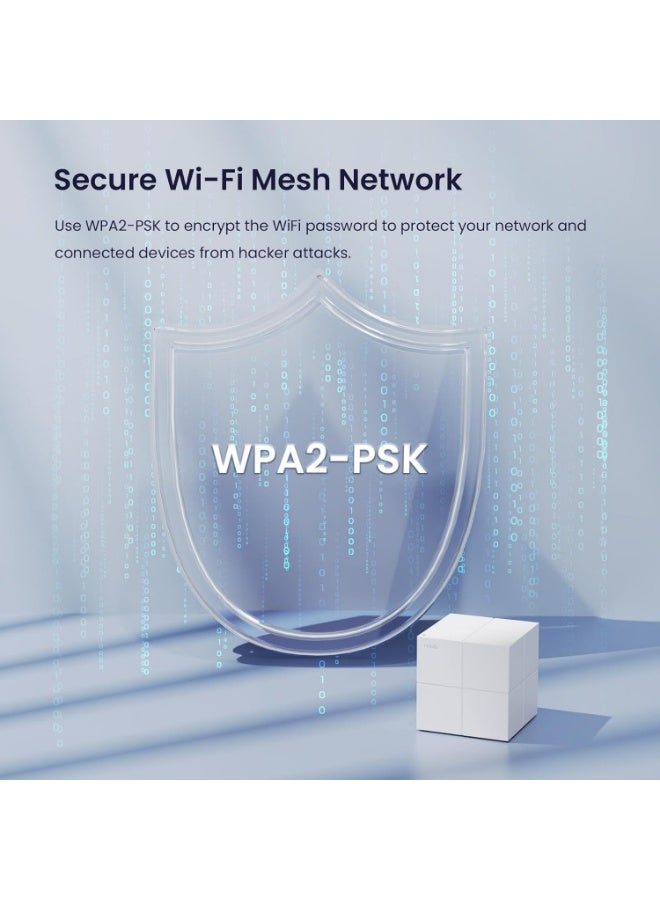 Tenda Nova MW6 WiFi Mesh (3 Pack),Dual Band AC 1200Mbps Whole Home WiFi Mesh System,2 Gigabit Ethernet Ports,Router Mode and Access Point,300㎡ Coverage (3600ft²),WiFi Repeater Replacement Tenda MW6 Mesh Router - Image 5