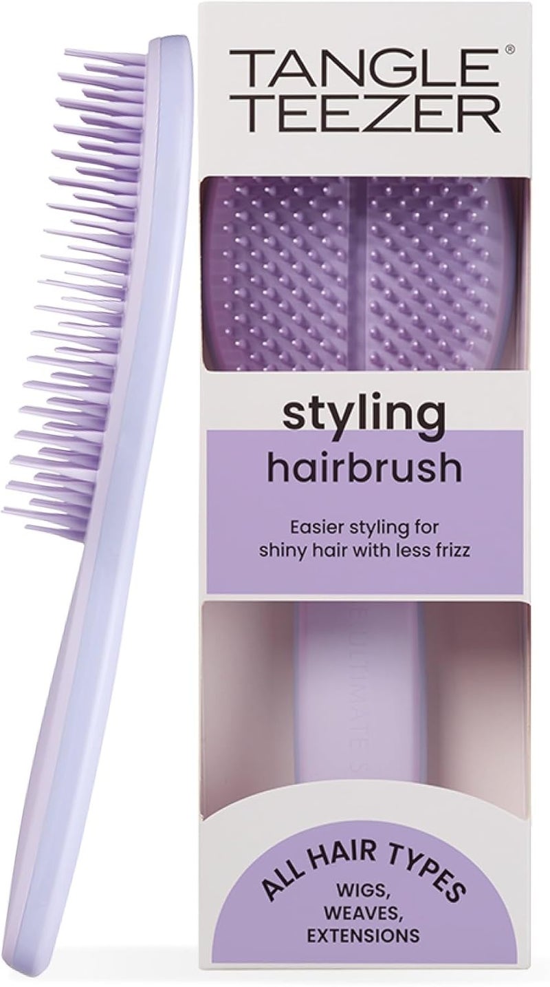 TANGLE TEEZER | The Ultimate Styler Hairbrush | Dry-Styling for Volume & Shine | Ideal for Blending Wigs, Weaves, Extensions & Clip-Ins | Soft-Tip Teeth for Smooth Finish & Texture | Lilac - Image 1