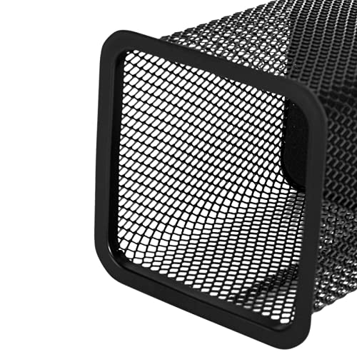 Leeonz Pen Holder Mesh Pencil Holder Metal Pencil Holder for Desk Office Pen Organizer Black (Pack of 3, Pink) - Image 5