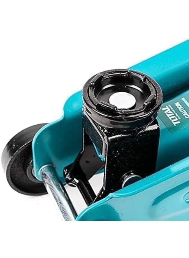 توتال رافعة أرضية هيدروليكية إجمالية بسعة 2 طن، تصميم متين عالي الجودة مع نطاق رفع 200 مم، أداة رفع المركبات الثقيلة للسيارات وسيارات الدفع الرباعي، معدات جراج مدمجة وموثوقة لسهولة الاستخدام والنقل" - Image 1