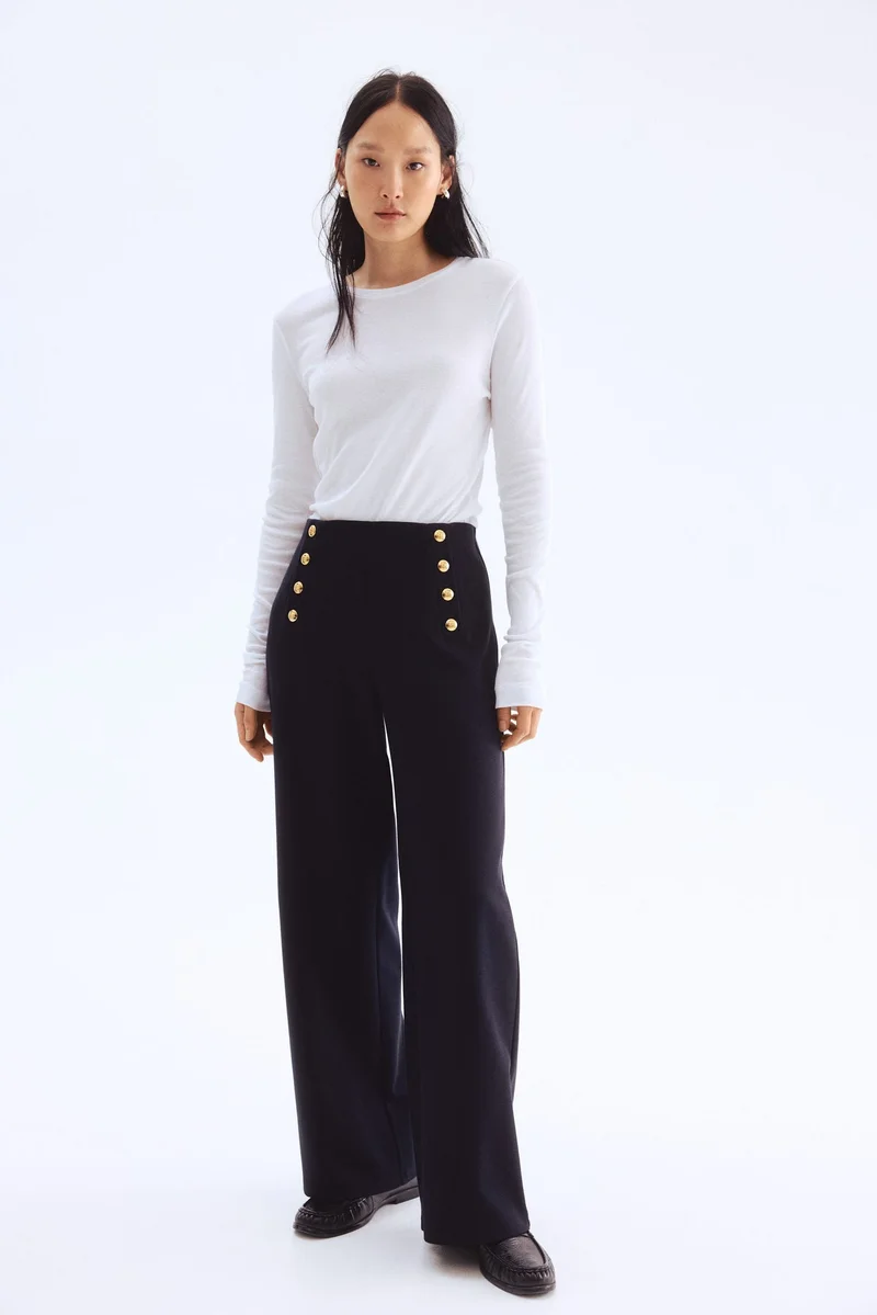 H&M Button-front trousers