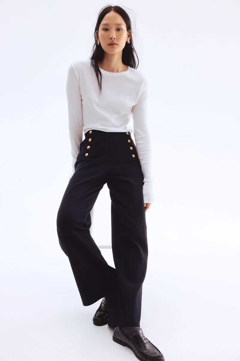 H&M Button-front trousers