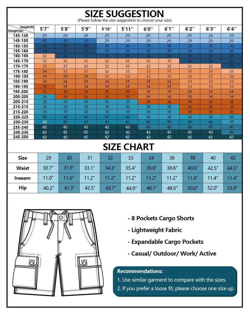AKARMY Men's Lightweight Multi Pocket Cotton Casual Cargo Shorts,Outdoor Twill Camo Shorts with Zipper Pockets(No Belt) 038 Gray - Image 4
