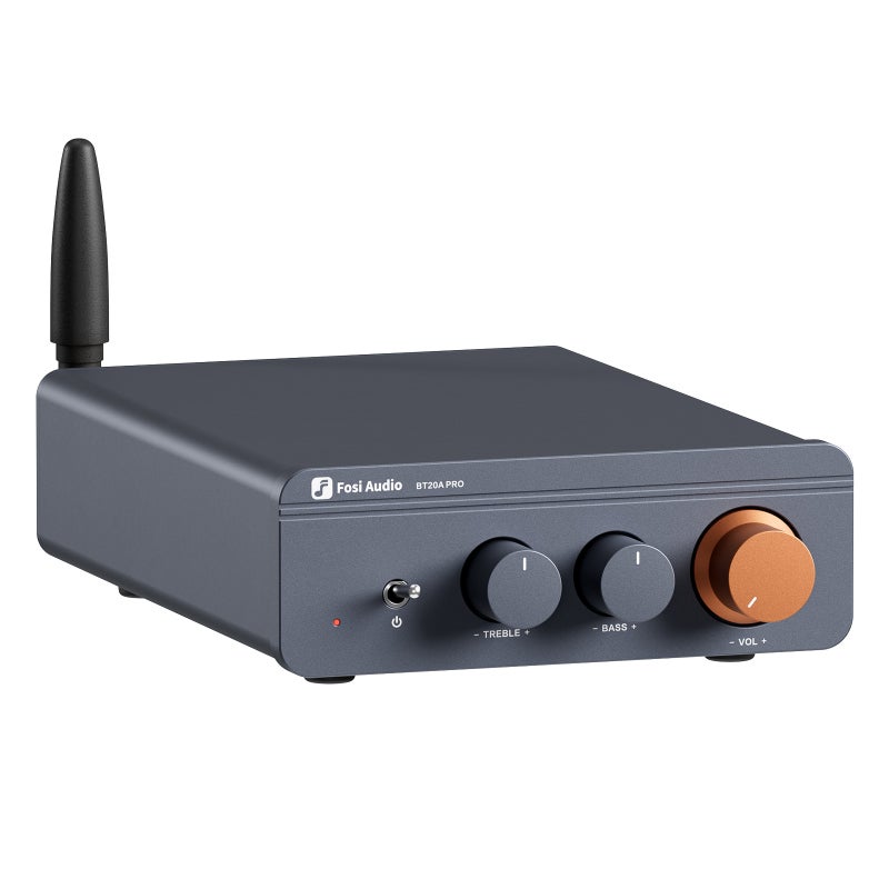 Fosiaudio Bt20Apro Bluetooth 5.0 Dual Channel Amplifier With High Bass Adjustment High Power Amplifier - Image 1