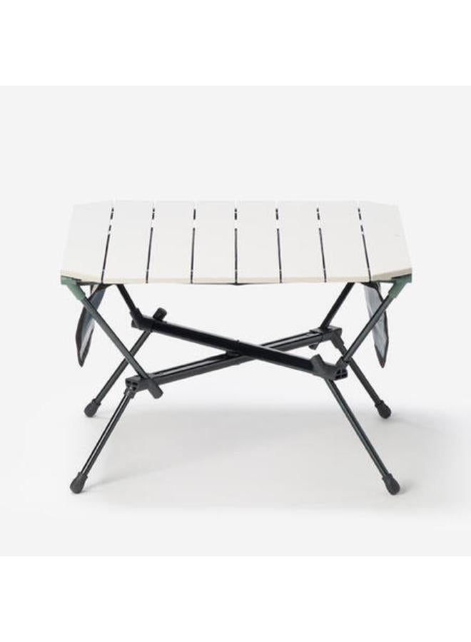 Quechua LOW TABLE - COMPACT - FOR CAMPING - 500 - BEIGE - GREEN - Image 4