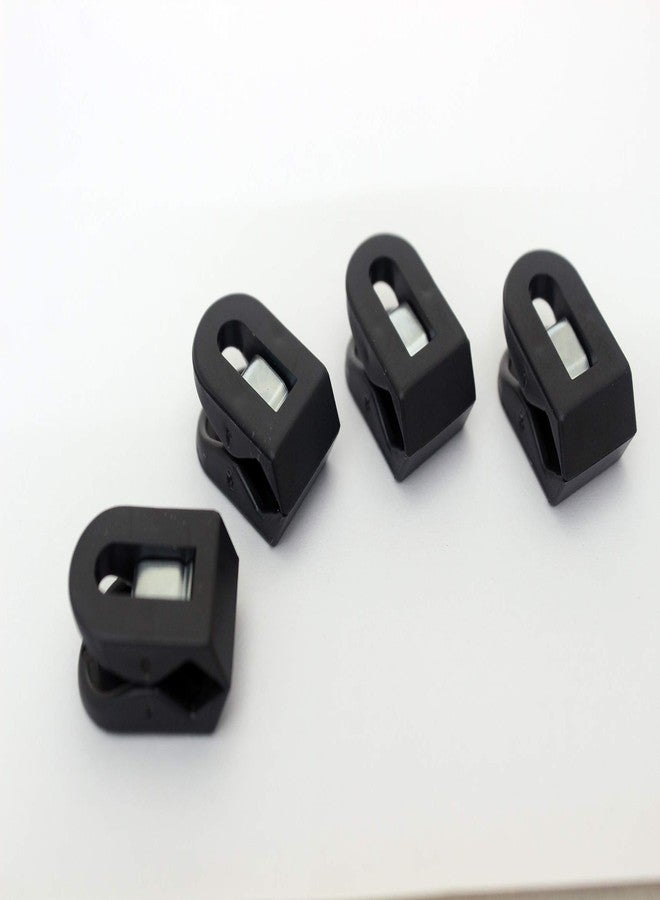 Laurel Black Multi Clip Lilliput - 15x25mm Strong Durable Light Spring Clips Clamp for Stacking Paper Magazines Holding Documents Shopping List Maps Sealing Closing Packaging Bags - 4 Clips - Image 1