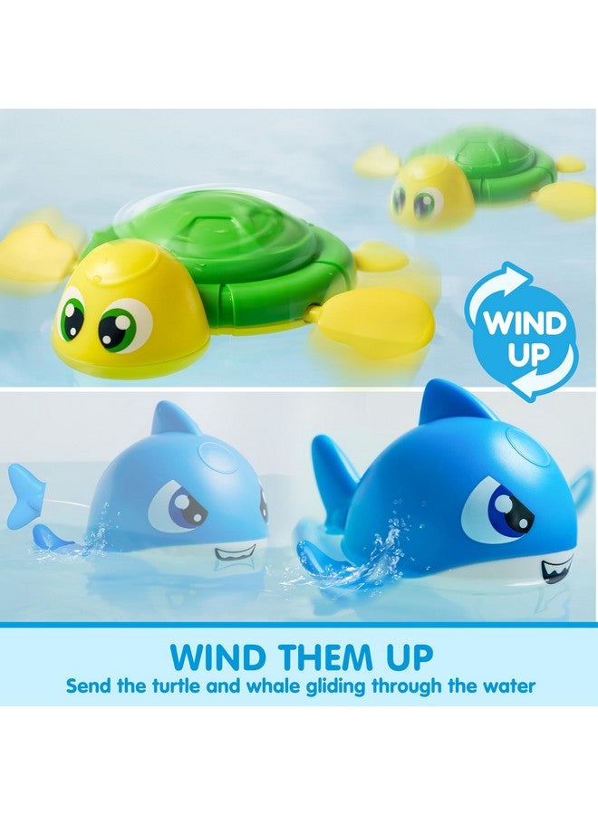 JOYIN Bath Fishing Toy Set for Toddlers - Magnetic Toy with Fishing Rod, Spinning Octopus and Starfish, Wind-up Shark and Turtle - Sensory Development for Infants - Image 4