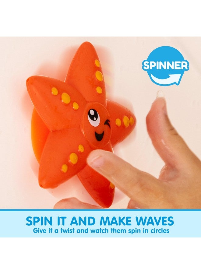 JOYIN Bath Fishing Toy Set for Toddlers - Magnetic Toy with Fishing Rod, Spinning Octopus and Starfish, Wind-up Shark and Turtle - Sensory Development for Infants - Image 3