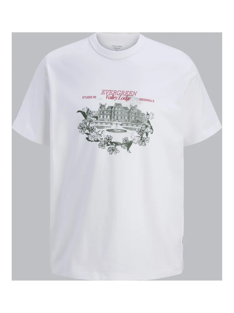 جاك اند جونز JORNIAGARA GRAPHIC FRONT TEE SS CN