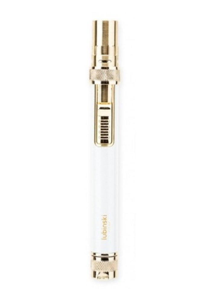 Lubinski Lubinski Metal Windproof Butane Gas Lighter For Outdoor BBQ Party White Gift Box  - Image 1