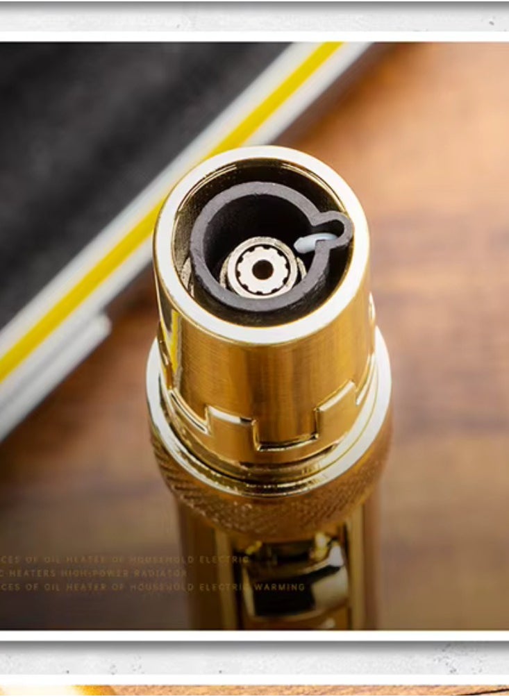 Lubinski Lubinski Metal Windproof Butane Gas Lighter For Outdoor BBQ Party White Gift Box  - Image 2
