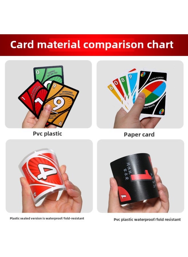 Genuine Uno Card Card Deno Uno Card Table Game Adult Party Casual Game-Color:Diamond Version Of Card  - Image 4