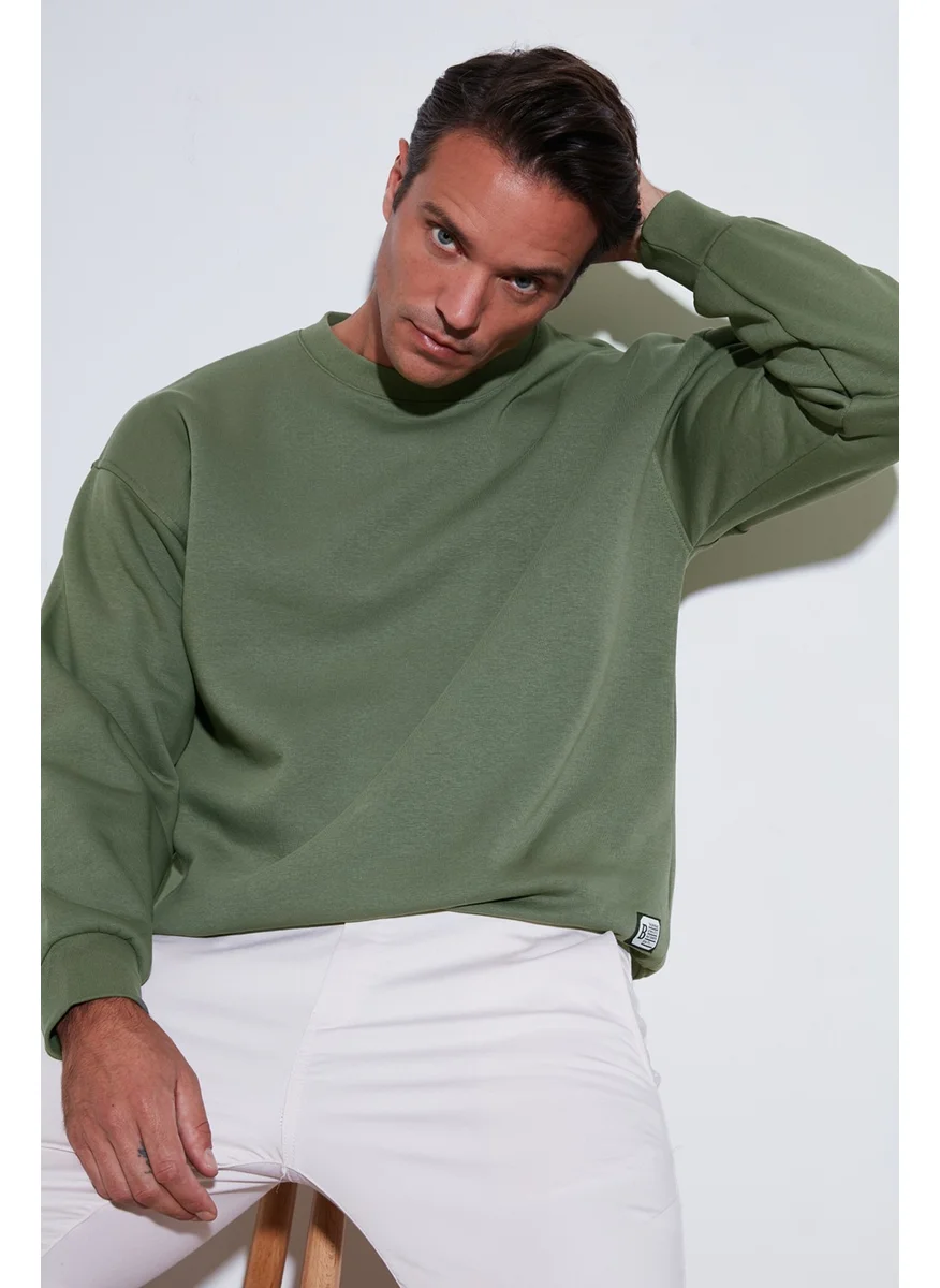 Buratti Regular Fit Crew Neck Cotton Fuzzy Soft Lined Sweat Men's Sweat 5905255