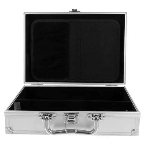 minkissy Aluminum Briefcase Tool Storage Box Lightweight Portable Multi-functional Aluminum Alloy Toolbox with Lock for Travel Work and Cosmetic Organization - Image 4