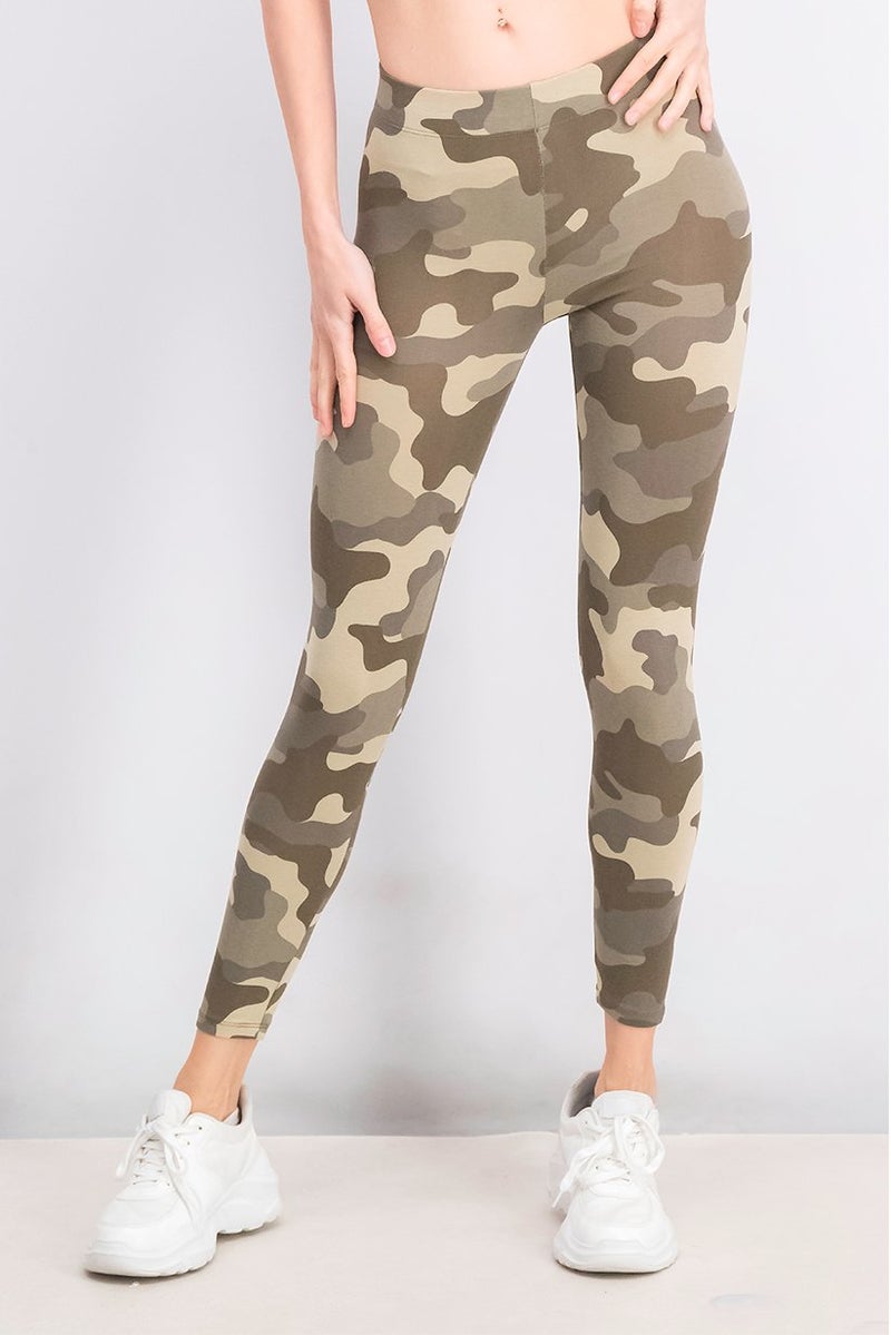Don't Call Me Jennyfer Women Camouflage Leggings, Khaki  - Image 1