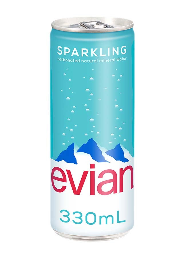 إيفيان Sparkling Mineral Water 330ml Pack of 4 - Image 2