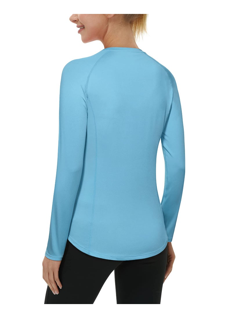 Roadbox Roadbox Womens Long Sleeve UV Sun Protection Shirts UPF 50+ for Workout Swim  - Image 2