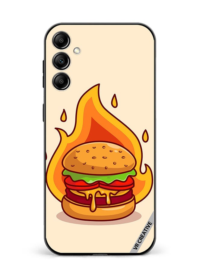 Protective Case Cover For Samsung Galaxy A14 5G/A14 Burger Cheese Design Multicolour