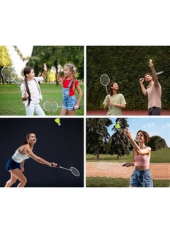 Senston Badminton Rackets Set Of 2 Badminton Set For Outdoor Backyards Gym, Lightweight Badminton Rackets 2 Pack  - Image 4