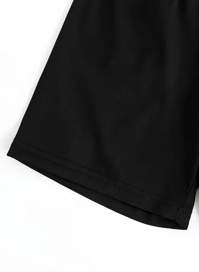 Take Two Take Two Boys Black Excavator Graphic T-Shirt and Shorts Set