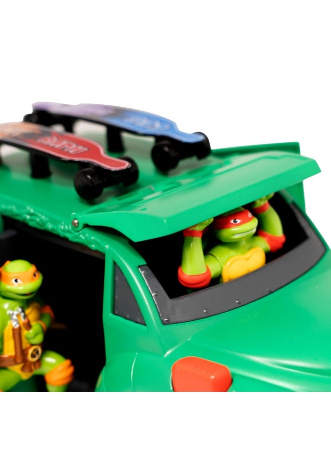 Teenage Mutant Ninja Turtles Teenage Mutant Ninja Turtles, Turtle Party Cruiser w/Lights and Sounds, Vintage Styling, Interactive Play, Ages 3+  - Image 3