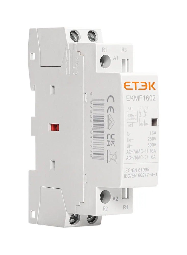 ETEK AC Contactor Magnetic Modular 220V AC 25A 2P NC NO Automatic Contactor - Image 1