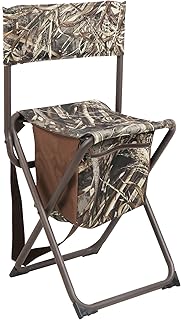 Timber Ridge TIMBER RIDGE PORTAL Multifunctional Foldable Outdoor Chair Portable Fishing Stool with Storage Pocket, Camouflage  - Image 1