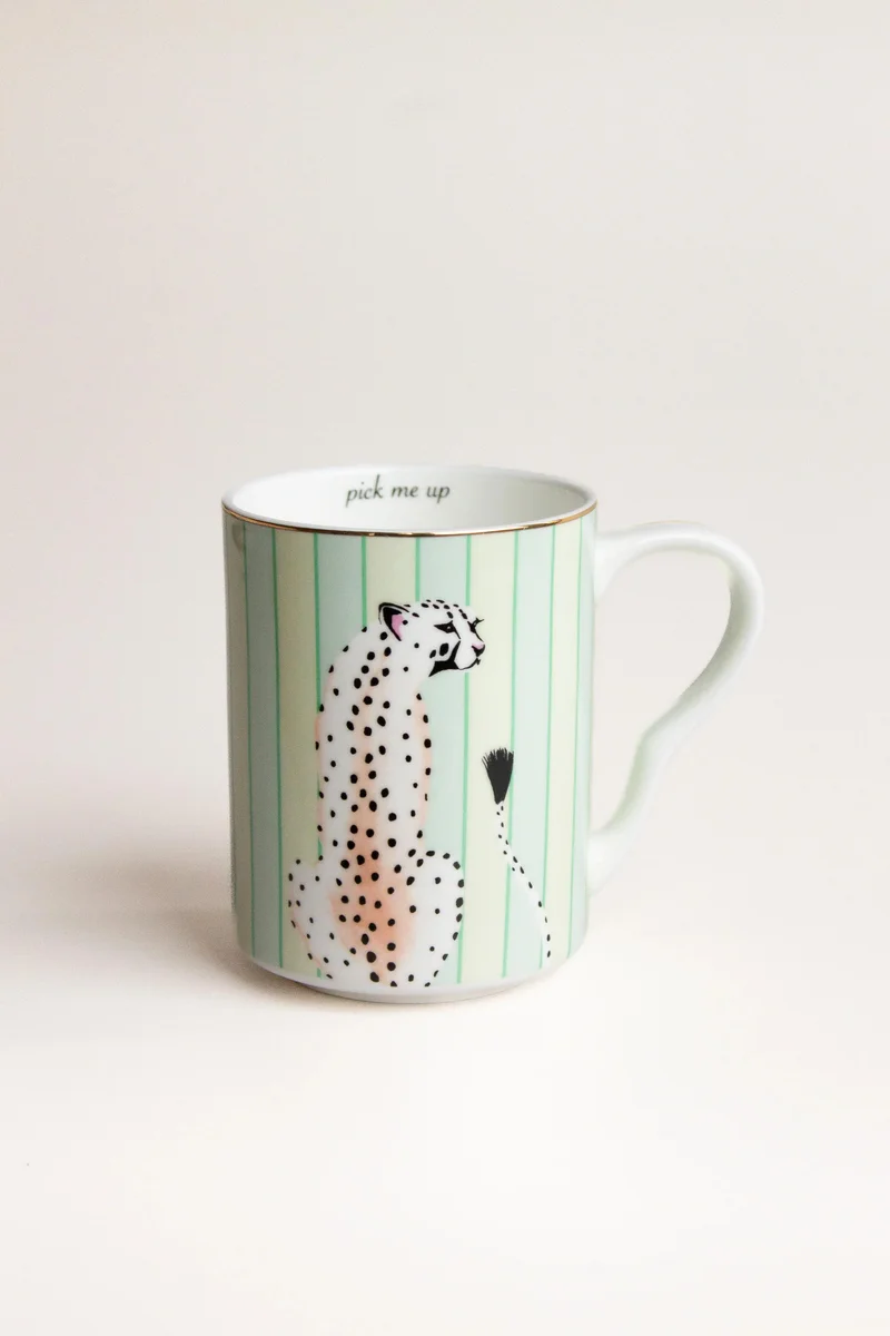 YVONNE ELLEN Medium Mug Cheetah