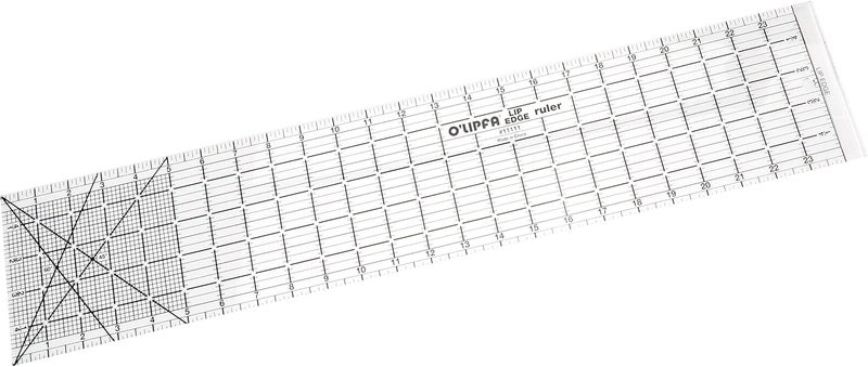 O'Lipfa 11111 Ruler with Lip Edge, 5 x 24-Inch