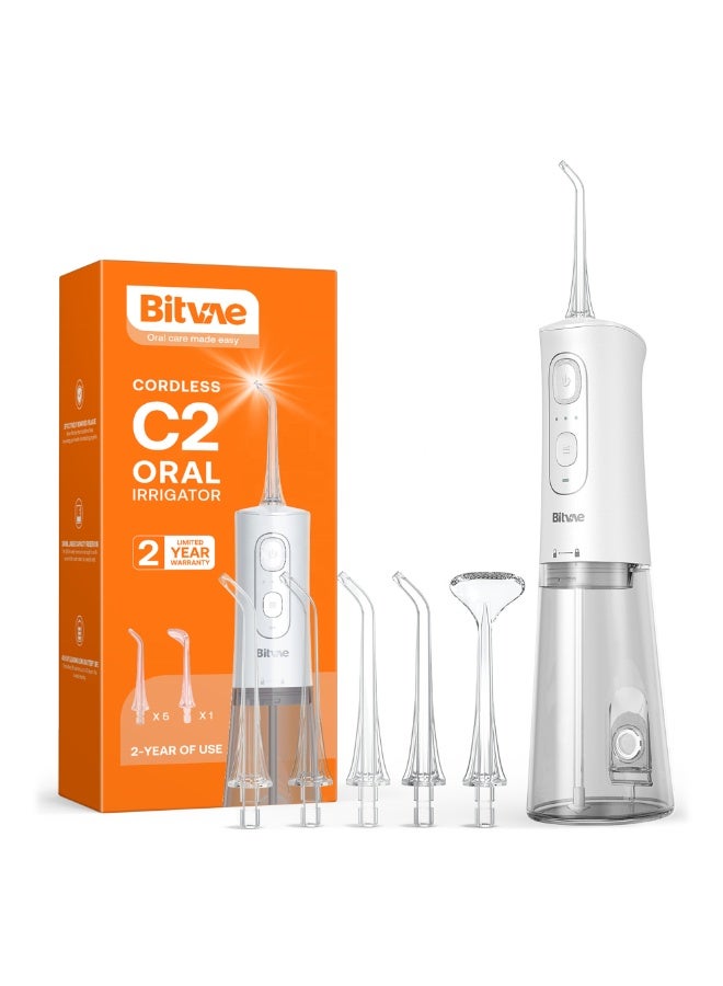 Bitvae C2 Cordless Oral Irrigator – Professional Water Flosser for Plaque Removal, Braces, Implants & Sensitive Gums, Portable & Cordless Design - Image 1