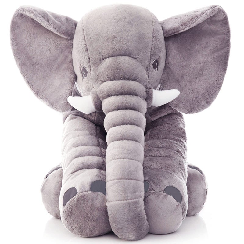 Ryttir 24 Inch Fuzzy Large Elephant Stuffed Animal Soft Stuffed Elephants Plush Toy Newborn Gift Funny Elephant Gifts for Baby Women Girls Boys - Image 3