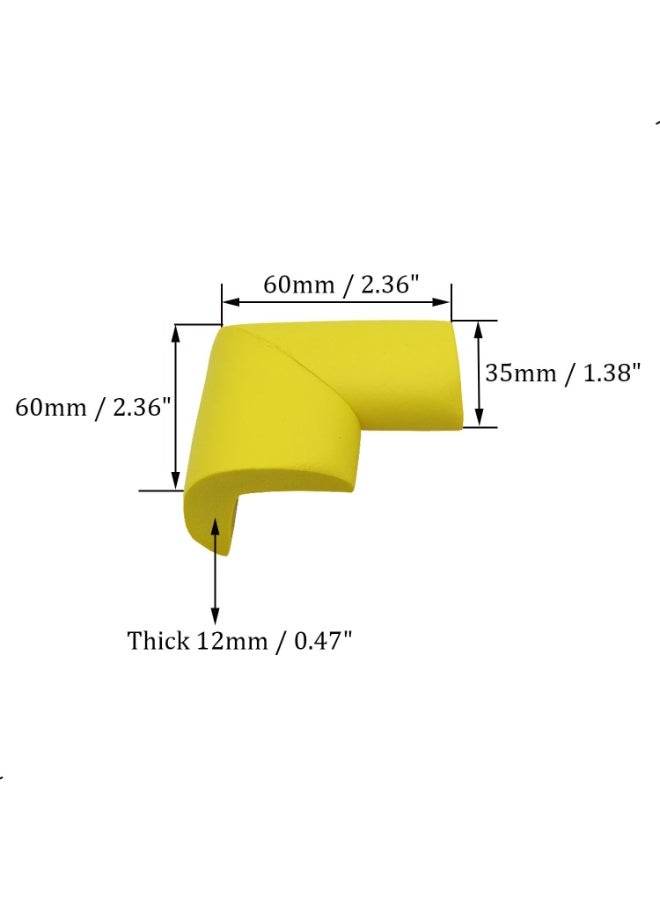 Soft Foam Corner and Edge Protector for Kids, Long Corner Guard, Child Safe Desk Protector, Yellow Corner Guard - Image 2