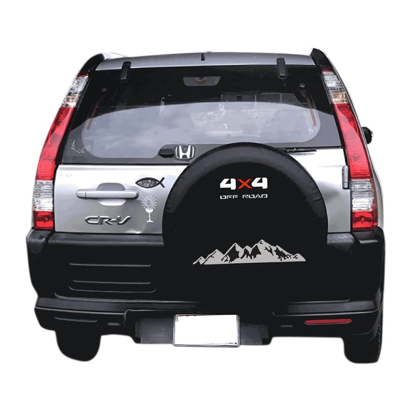 Generic TRIBONES for Jeep Spare Tire Cover, No Camera Hole, Spare Wheel Protector for Jeep JL Wrangler Compass Cherokee Car, Trailer, RV, Truck, SUVs (S: 205/65R15, 215/60R16)  - Image 1