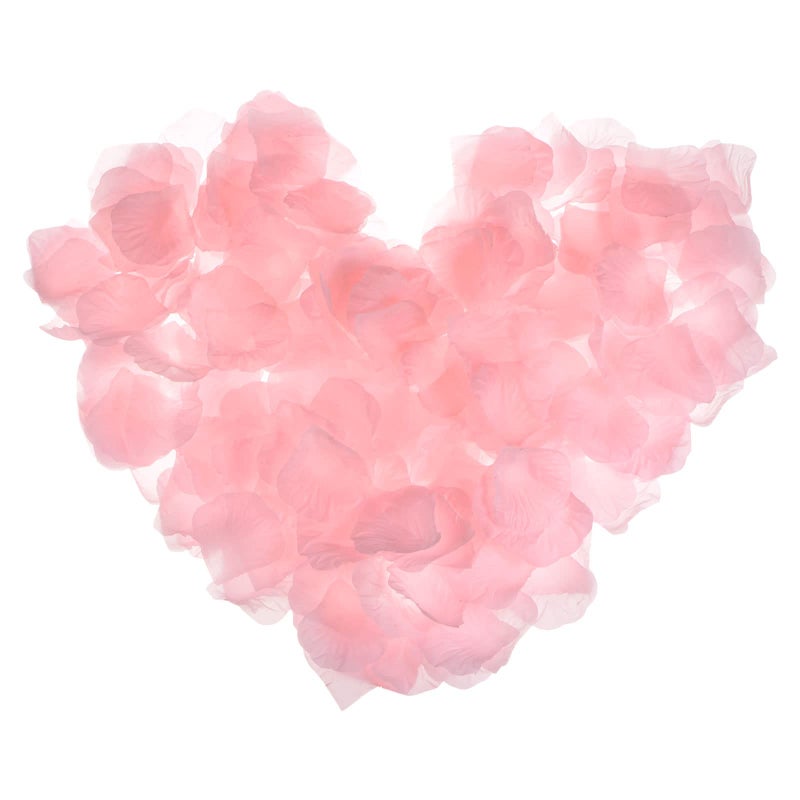 MECCANIXITY Silk Artificial Flower Rose Petals  Light Pink Wedding Faux Flowers 2 Inch x 2 Inch for Wedding Centerpieces  Party Decoration Pack of 2000 - Image 1