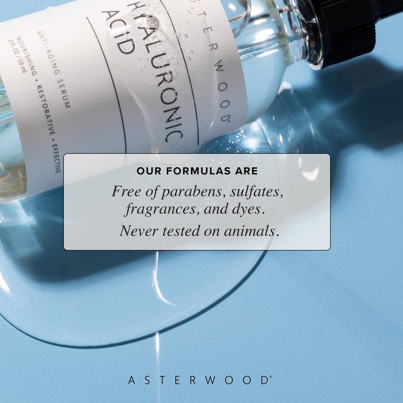Asterwood Hyaluronic Acid Serum for Face - Plumping, Anti-Aging, Hydrating - Fragrance-Free - 4 Fl Oz - Image 5